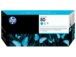 HP 80 Cyan DesignJet Printhead and Printhead Cleaner (C4821A)