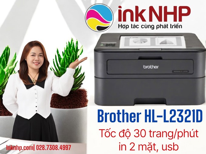 Máy in Brother HL-L2321D – Giải pháp in ấn thông minh, tối ưu chi phí cho văn phòng hiện đại Máy in Brother HL-L2321D – Giải pháp in ấn thông minh, tối ưu chi phí cho văn phòng hiện đại