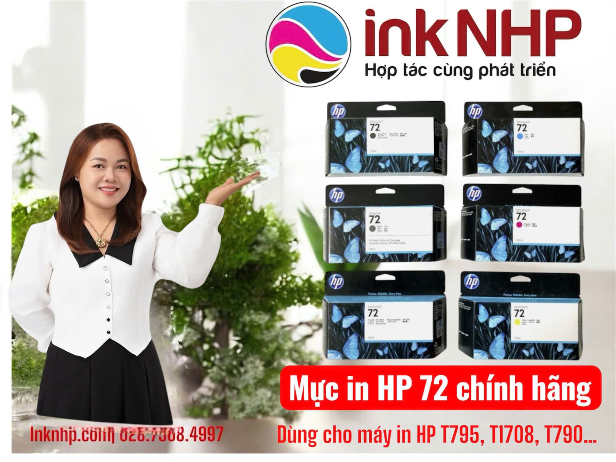 Bộ mực máy in HP T1780 chính hãng