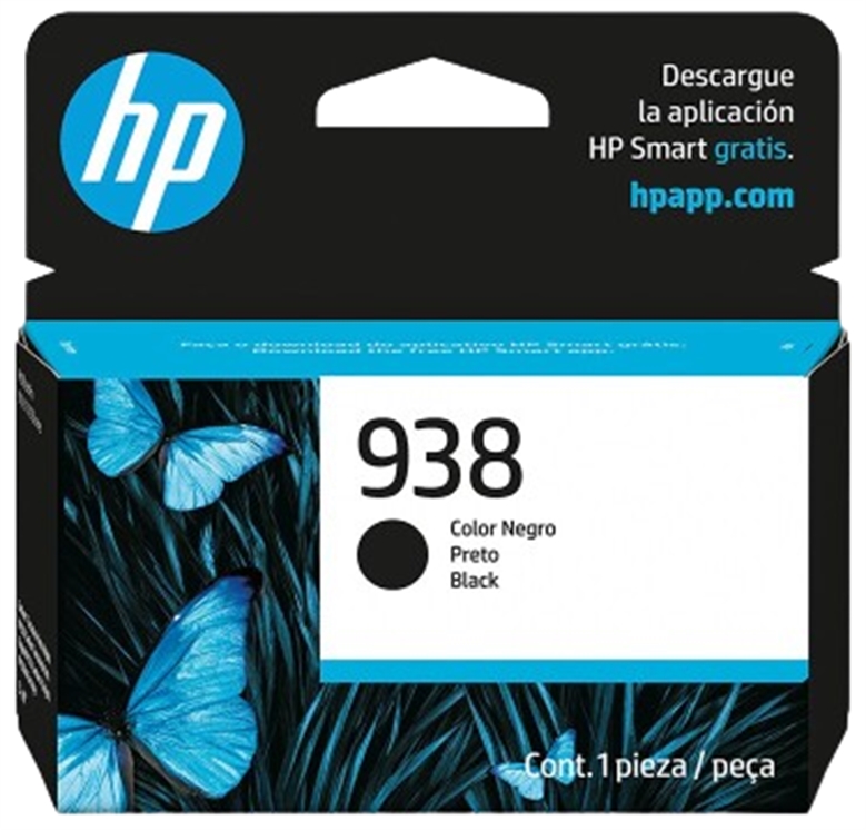 Mực in HP 938 Black Original Ink Cartridge (4S6X8PA)