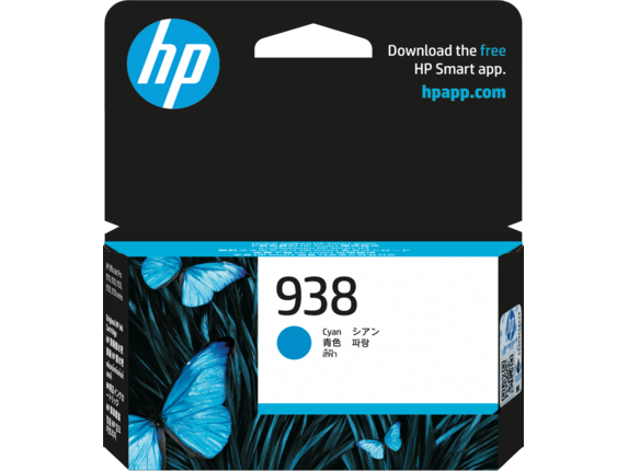 Mực in HP 938 Cyan Original Ink Cartridge (4S6X5PA)